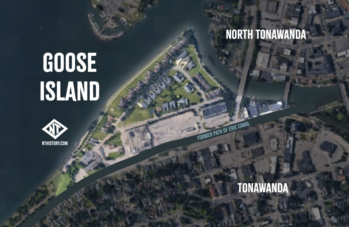 Goose Island on Google Earth map