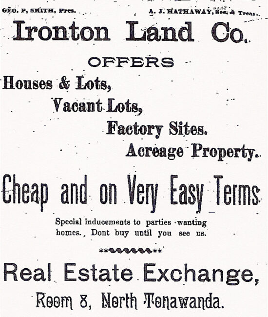 The lost village of Ironton and the birth of the Avenues North Tonawanda History Blog