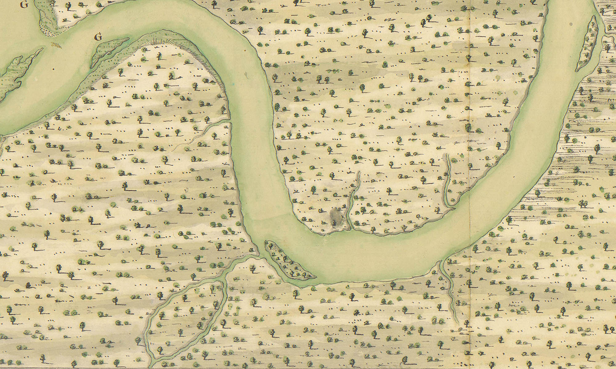 The Native burial mound of Tonawanda Island